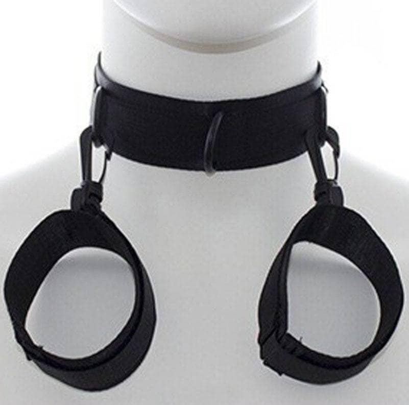 Collar With Handcuffs For Bdsm Sex Play Restraint Sex Toys Master Slave Adult Game Sex Toys 